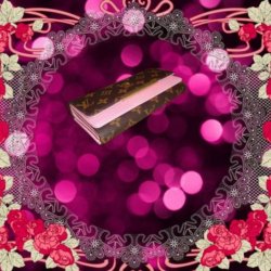  Pink & Brown Long Leather Fashion Wallet For Women/Teens 