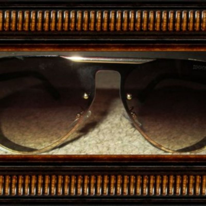 Image 1 of Jimmy Choo Logo Brown & Gold Tone Fashion Sunglasses Unisex