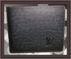  Black Leather Bifold Fashion Wallet For Men/Teens