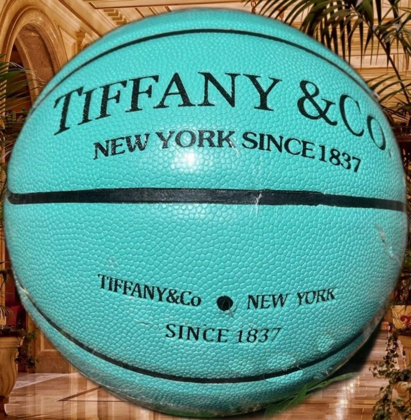 Image 0 of Tiffany & Co. Logo Blue & Black Fashion Basketball