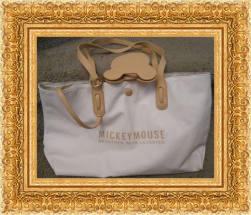 Image 0 of Brown Leather Mickey Mouse Smoother With Laughter Fashion Design Leather Handbag