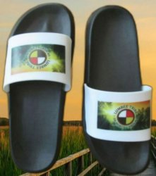 Lumbee Native American American Indian Slides For Women Size 7 Handmade