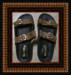  Brown Leather Fashion Sandals For Women/Teens Size 9 