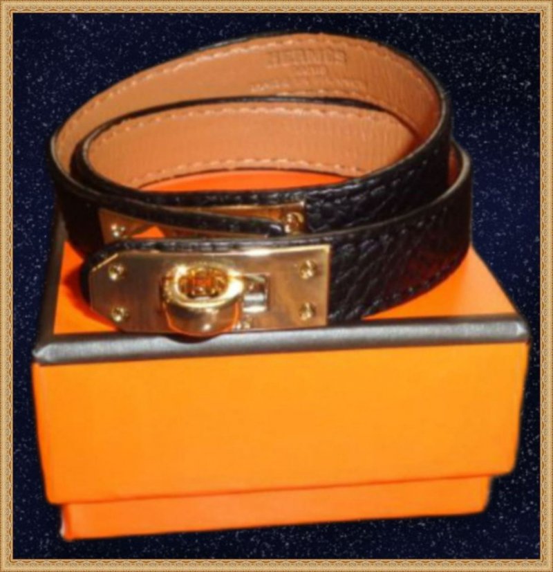 Image 0 of  Black Leather Fashion Bracelet For Women/Teens