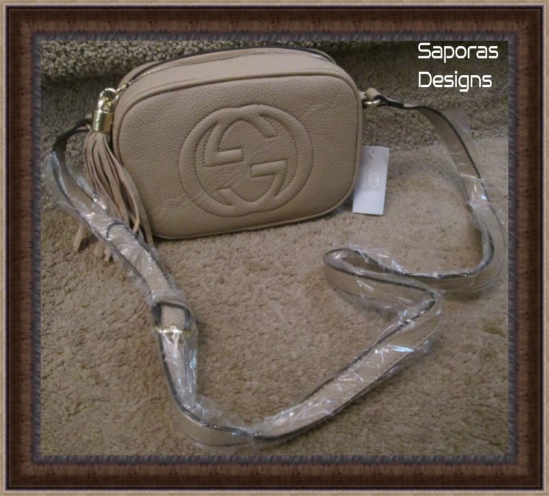 Image 0 of Brown Leather GG Gucci Fashion Logo Inspired Shoulder Handbag For Teens/Women