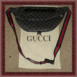 Black Leather Fanny Pack Unisex