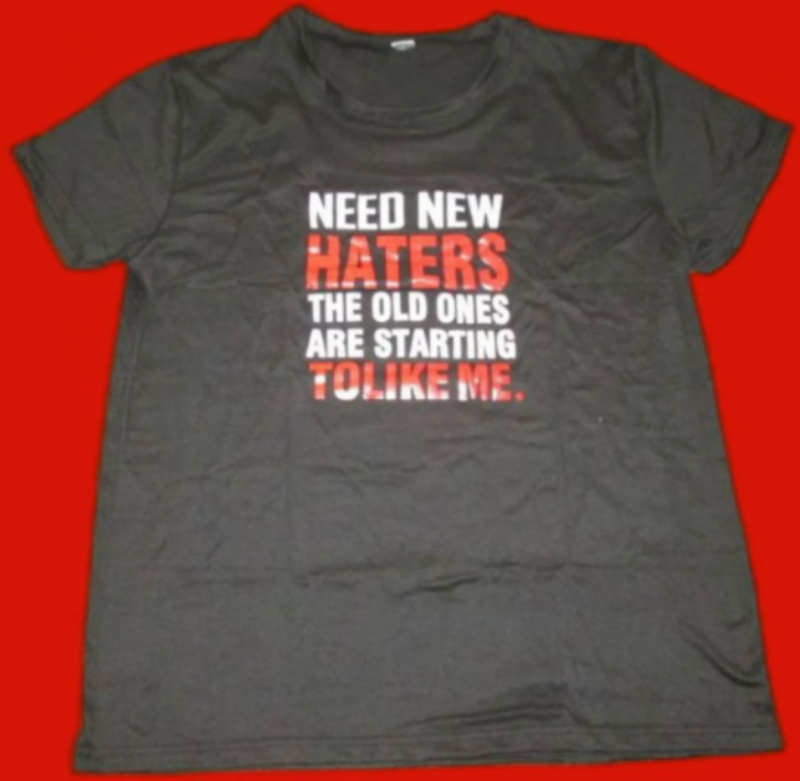 Image 0 of Need New Haters Black XXL T-Shirt For Women Sassy Style For Women/Teens