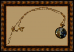 Gold Tone Beauty & The Beast Theme Necklace For Girls