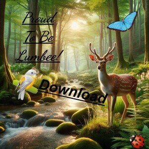 Image 0 of Deer In The Forest Beside A River Proud To Be Lumbee Instant Digital Download JP