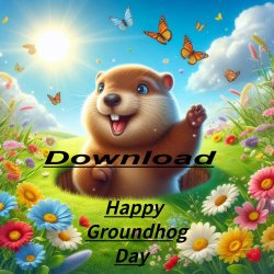 Happy Groundhog Day Instant Digital Download Clip Art JPG 1239x1239 Shirt Making