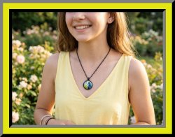 Black Tone Beauty & The Beast Theme Necklace