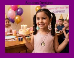 Princess Jasmine Theme Necklace For Girls
