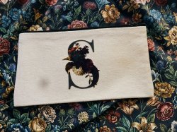 Initial S Theme Cosmetic Bag