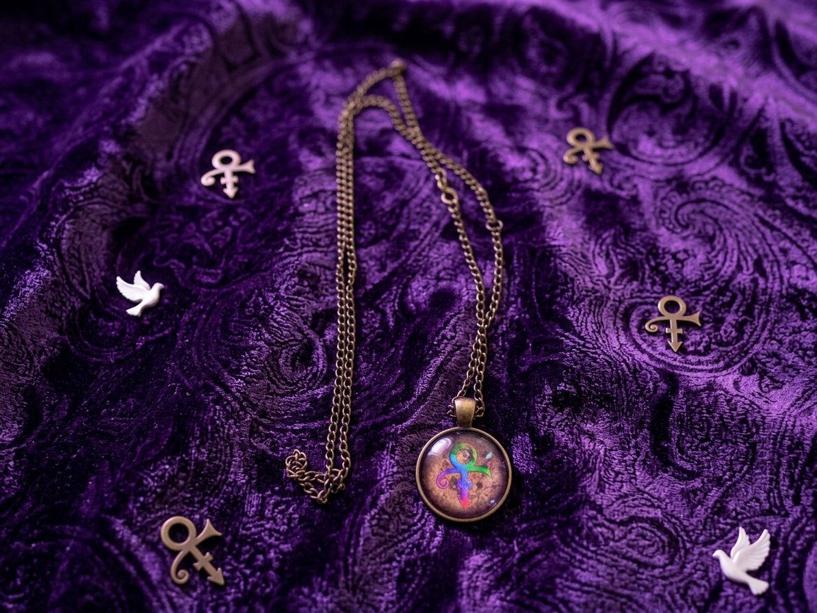 Image 0 of Prince RIP Theme Necklace Unisex