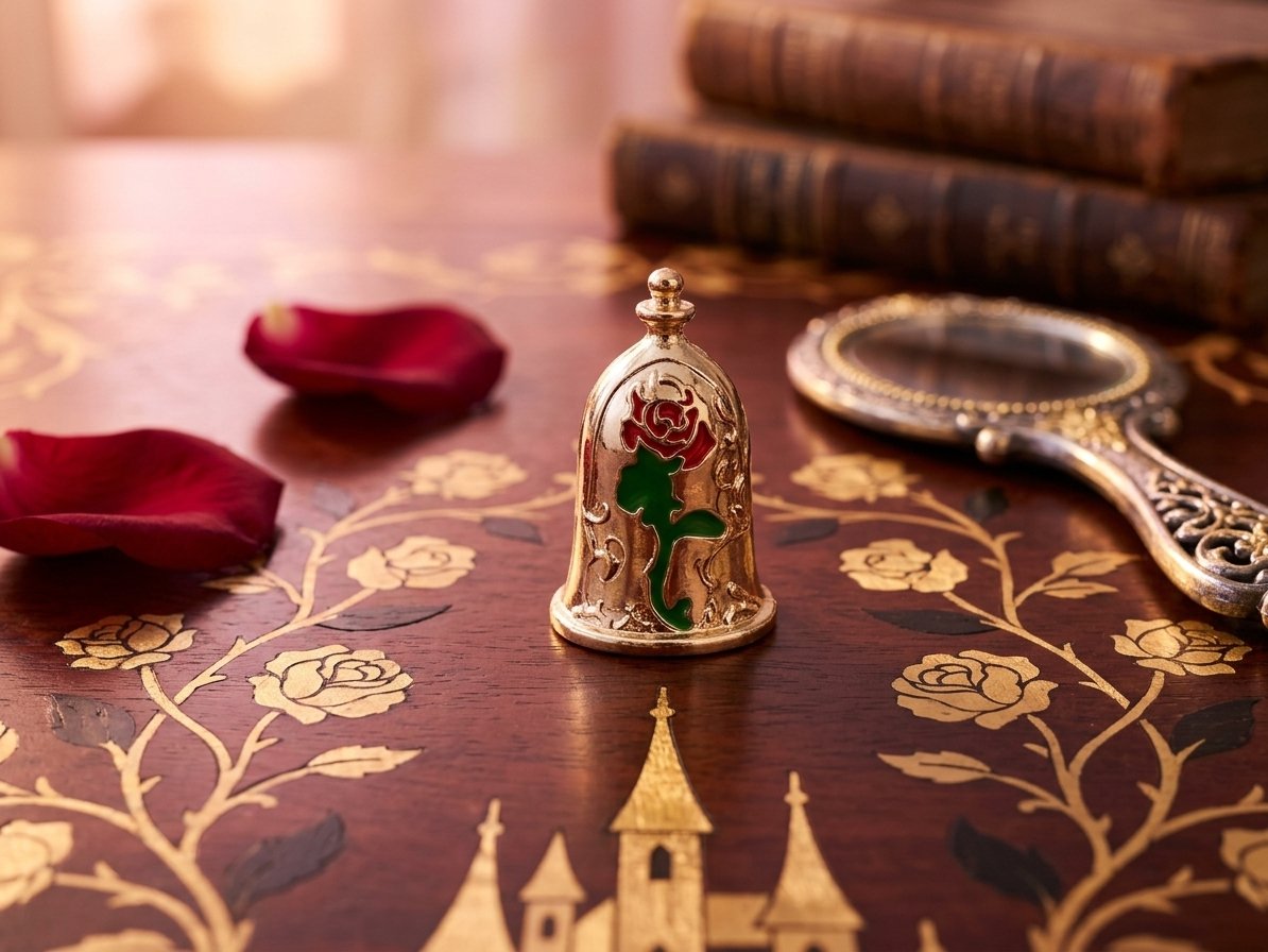 Image 0 of Beauty & The Beast Theme Flower/Floral Brooch