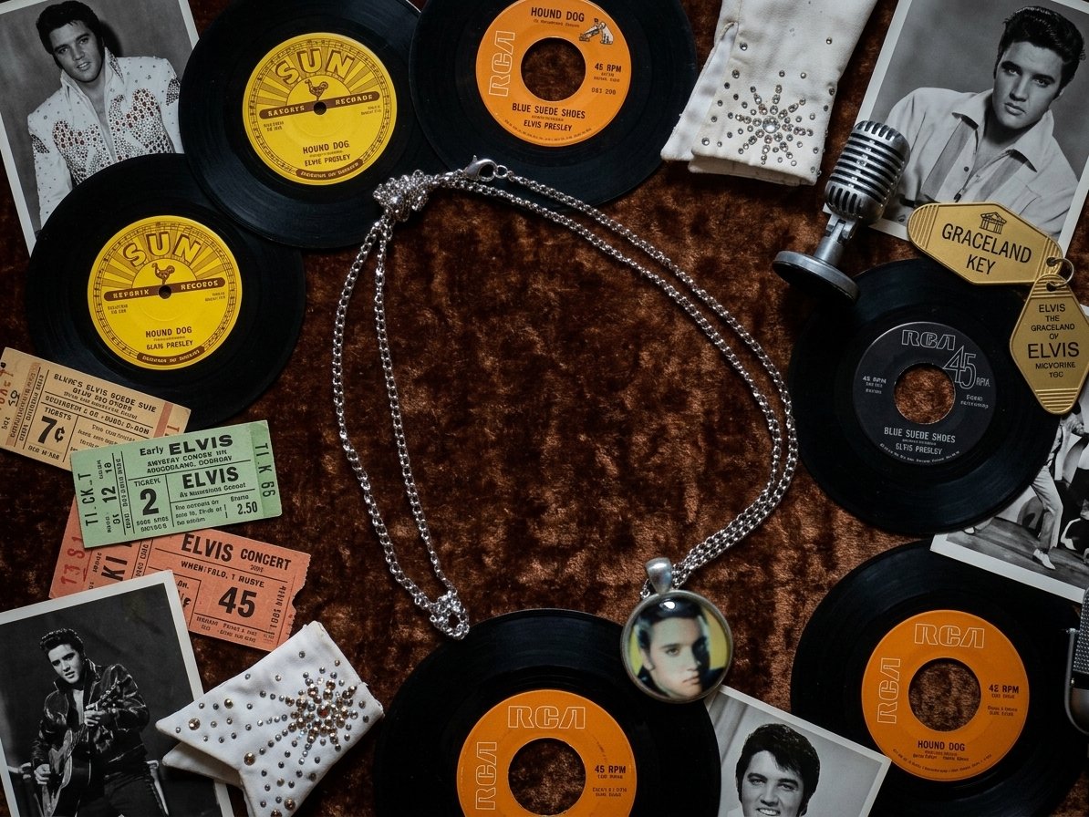 Image 0 of Elvis Theme Necklace Unisex