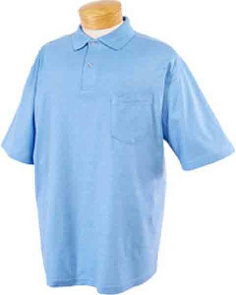 Image 5 of Pocket Polo Golf Shirt Jerzees 436MP, Adult, Hot Sports Colors, Cotton Blend - B