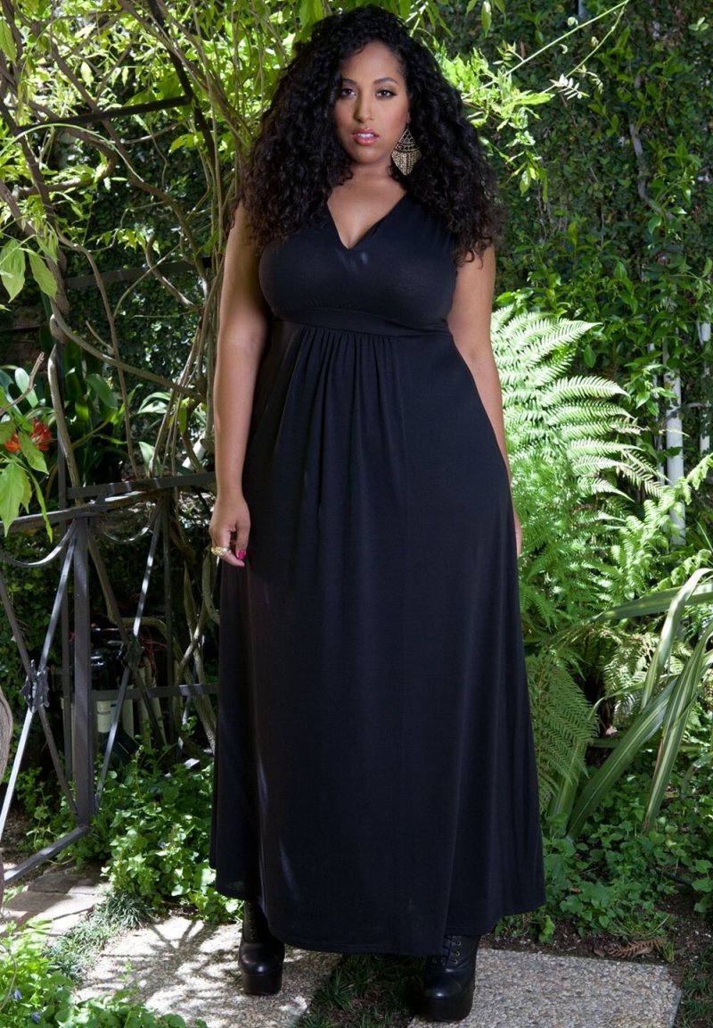 Image 0 of Sexy SWAK Designs Black Plus Size Bonnie Maxi Dress, Party Glamorous - Black