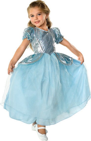 Image 1 of Beautiful Cinderella Palace Princess Aqua Ball Gown Polyester Costume, Rubies - 