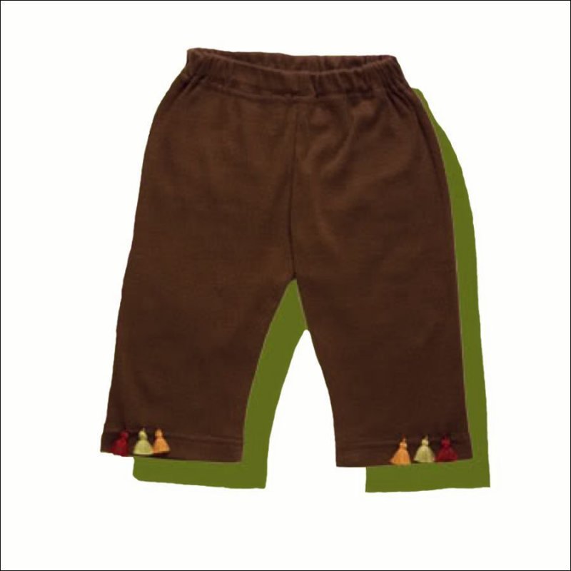 Image 3 of Soft So Cute Chocolate & Orange Sckoon Organic Cotton Kabuki Infant Wear - Kimon