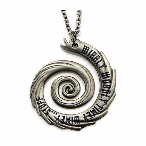 Image 0 of Doctor Who Wibbly Wobbly Timey Wimey Pendant Unisex Necklace 18
