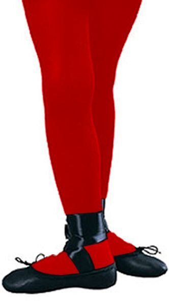 Image 1 of Rubies Girl's Fashion Solid Color Fashion Tights in Black, Red, White or Orange 