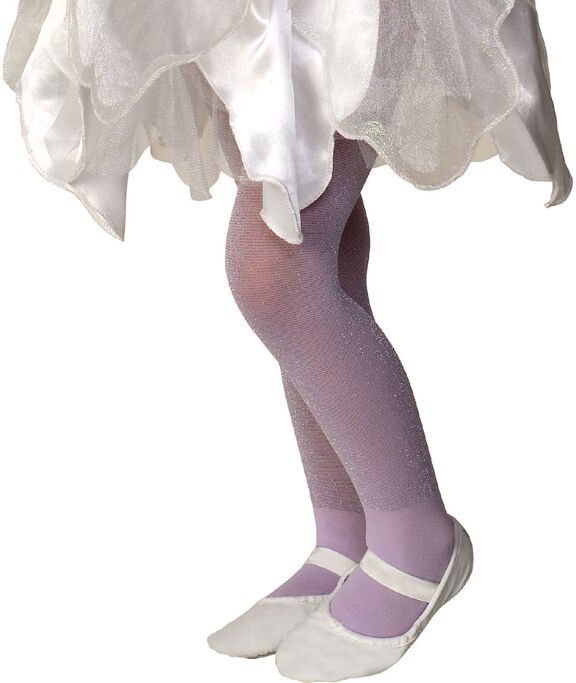 Image 1 of Rubies Girl's Fancy Fashion Dance Nylon Sparkle Tights, Blue Lavender Pink White