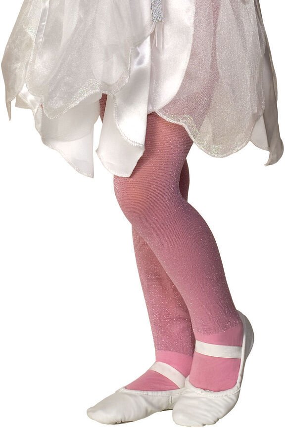 Image 2 of Rubies Girl's Fancy Fashion Dance Nylon Sparkle Tights, Blue Lavender Pink White