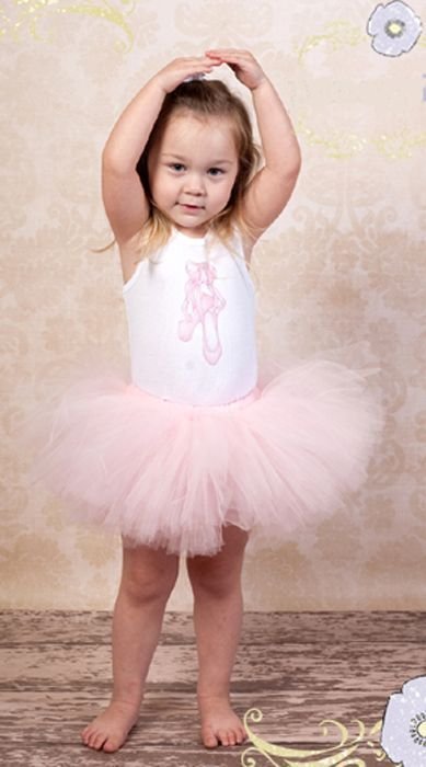 Image 0 of Beautiful Poofy Posh Pink Rosette Pansy Pie Tulle Tutu, Baby Girl/Toddler, USA -