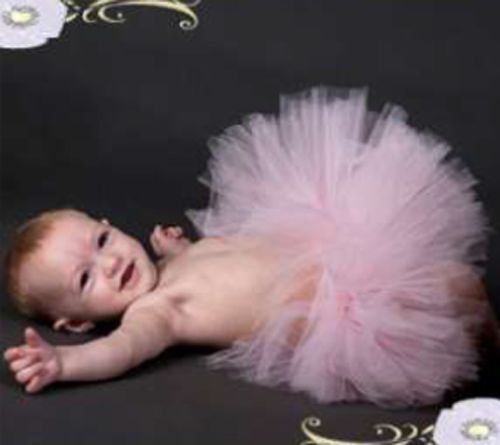 Image 1 of Beautiful Poofy Posh Pink Rosette Pansy Pie Tulle Tutu, Baby Girl/Toddler, USA -