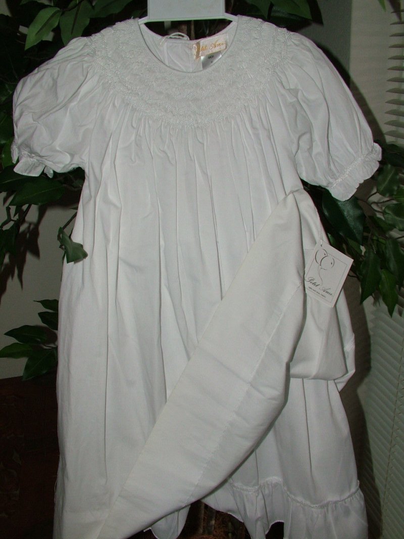 Image 1 of Gorgeous Petit Ami White Heirloom Boutique Lined Party Dress, Wedding - White - 