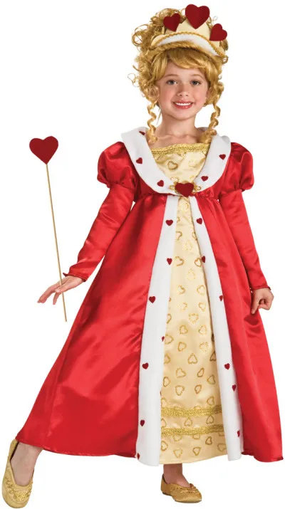 Image 1 of Rubie's Red Heart Princess Costume - Medium (8-10) or Large (12-14) - Rubies Lar