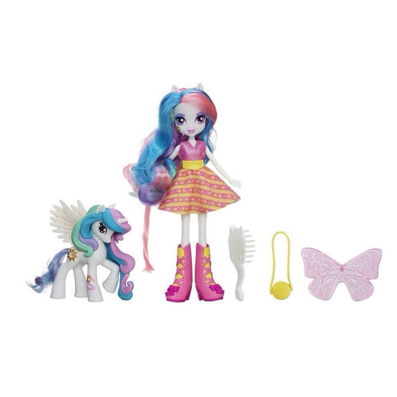 Image 2 of My Little Pony Equestria Girls Celestia Doll and Pony Set