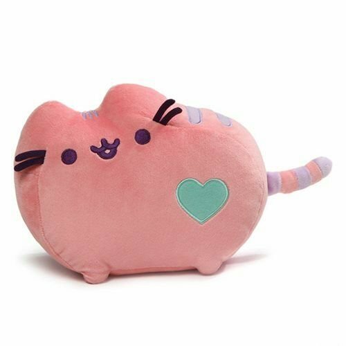 Image 1 of Pusheen the Cat Pink Pastel Heart Plush 12-Inch, Gund