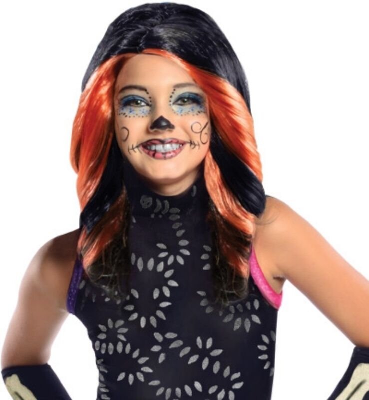 Image 1 of Posh Fashionista Monster High Skelita Calaveras Girl Costume and Wig, S
