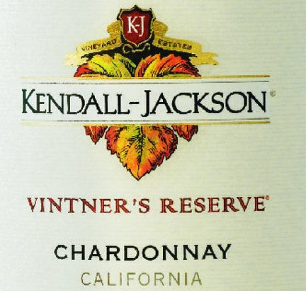 White Wine -Kendall Jackson Vintner's Reserve Chardonnay CA 