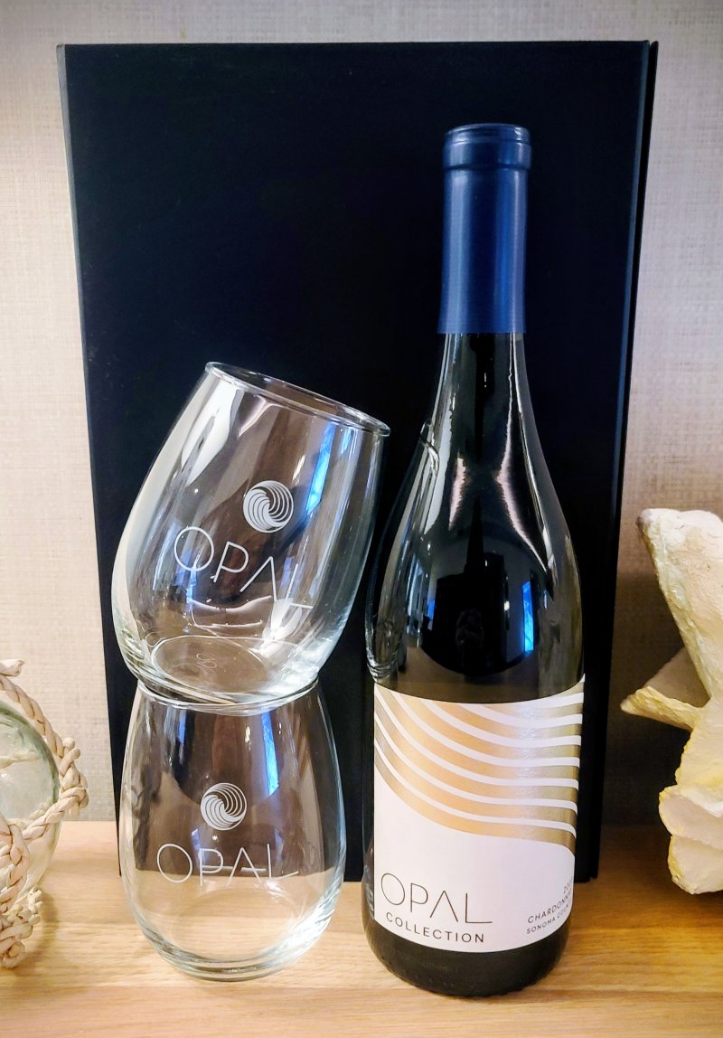 Opal Chardonnay Wine Gift Set