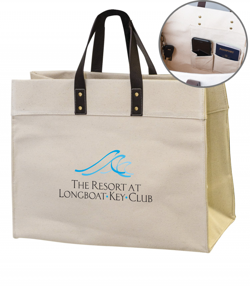 B. LBKC Logo Tote Bag (Montauk)