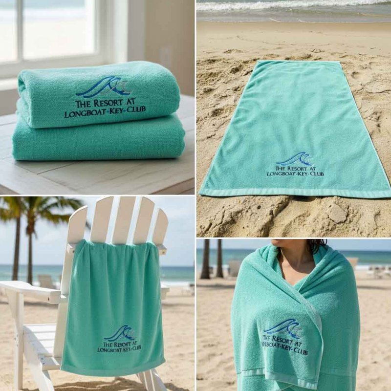 E. LBKC Logo Beach Towel (Cotton Love)