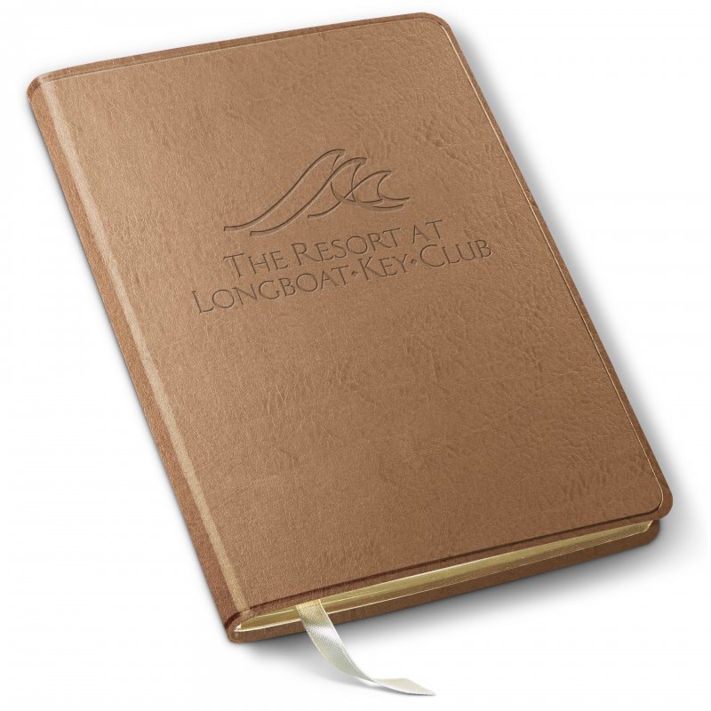 M. LBKC Logo Leather Journal (Rose Gold)