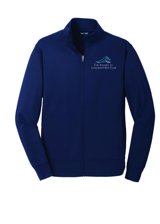 J. LBKC Logo Zip up Fleece Jacket (Sport Tek)