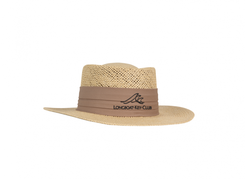 K. LBKC Logo Straw Fedora (Ahead)