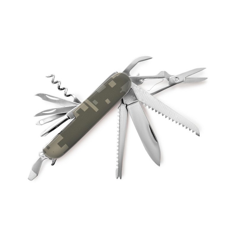 SKRC13DC     Maxam® Multi-Function Knife with Digital Camo Leymar Handle