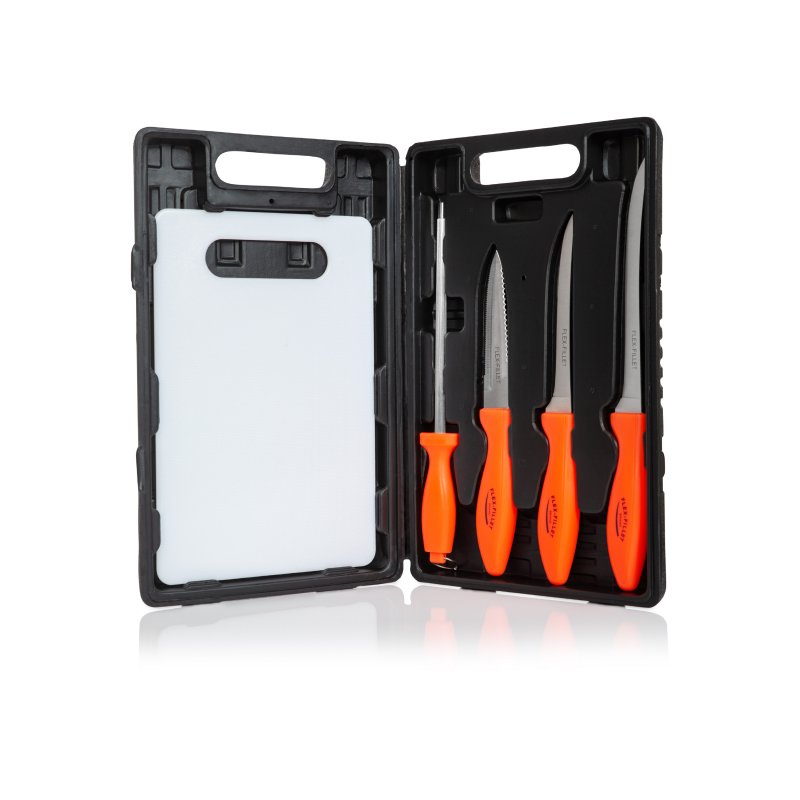 Image 0 of SKFISH6   Flex Fillet Fishing Cutlery Set with Sharpening Steel, Cutting Board a