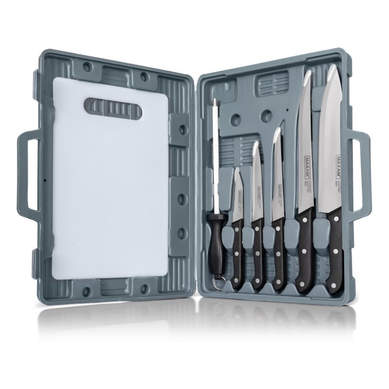 CT82    Maxam 8-piece Chef-On-The-Go Cutlery Set