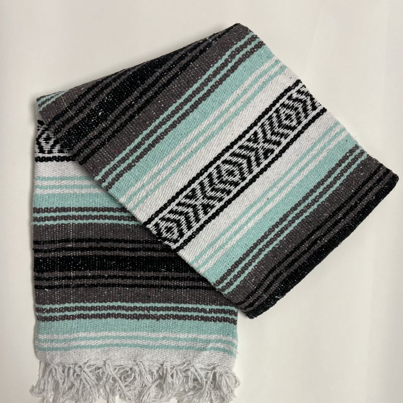 GFMBLMINT   Handwoven Mexican Blanket