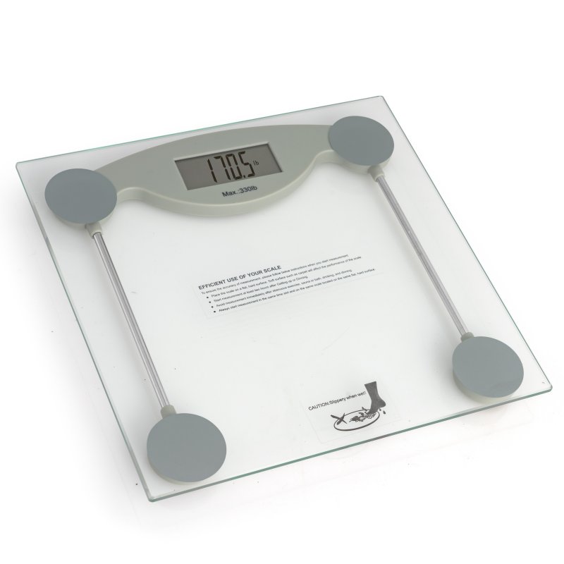 ELSCALE3   HealthSmart Glass Electronic Bathroom Scale