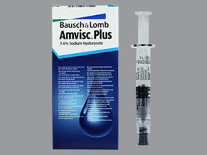Rx Item-Amvisc Plus 1.6% 0.8 ML SOL-Keep Refrigerated - by Bausch & Lomb Surgical 