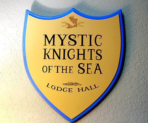Mystic Knights of the Sea Lodge Hall Sign - Reproduction Free Ship 