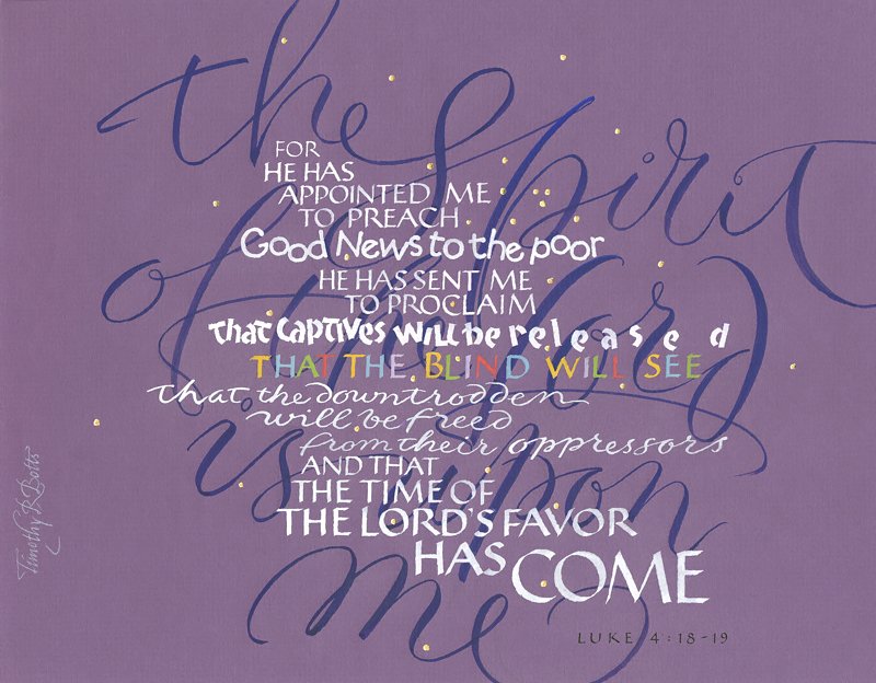 Calligraphy by Timothy R. Botts<br>
Click on image to see larger 